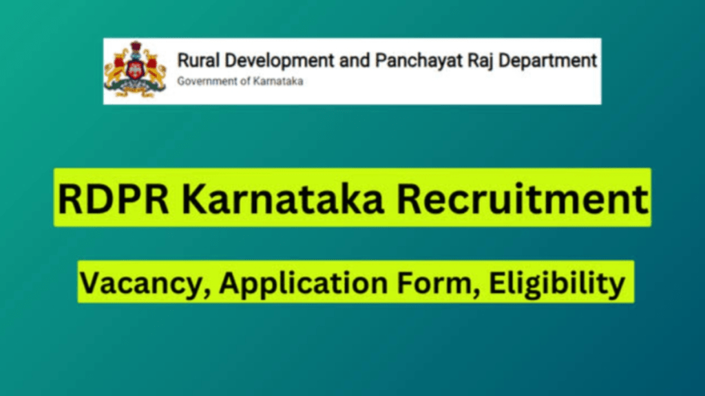 Karnataka Panchayat Raj Commissionerate Recruitment 2024